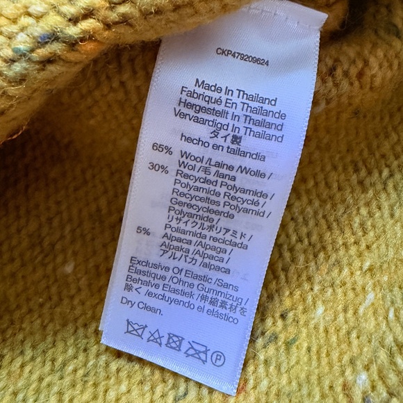 Madewell Mustard Yellow Wool Vest XS - Picture 7 of 7